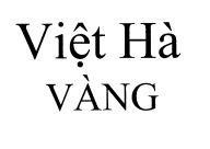 Mẫu nhãn hiệu Việt Hà Vàng