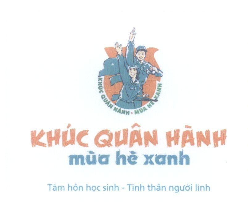 Mẫu nhãn hiệu Khúc Quân Hành mùa hè xanh Tâm hồn học sinh - Tinh thần người lính