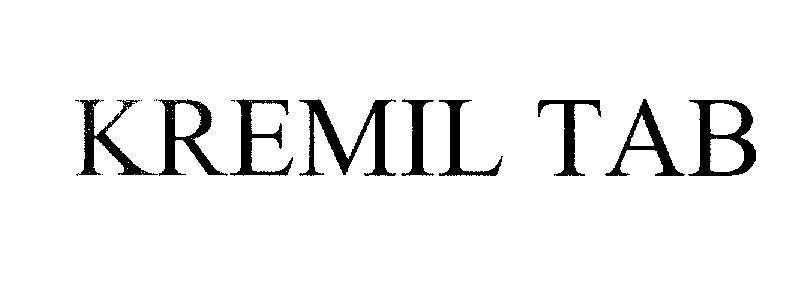 Mẫu nhãn hiệu KREMIL TAB