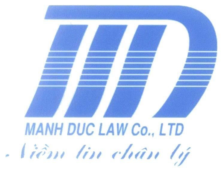 Mẫu nhãn hiệu MD M D MANH DUC LAW Co., LTD Niềm tin chân lý