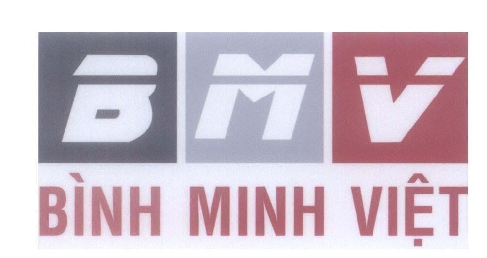 Mẫu nhãn hiệu B M V BMV Bình Minh Việt