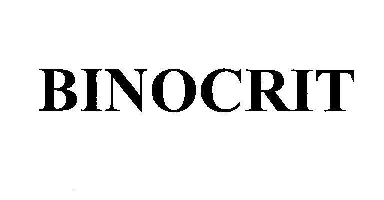 Mẫu nhãn hiệu BINOCRIT