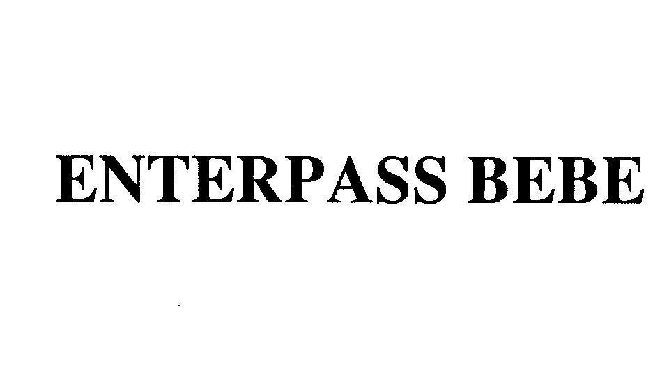 Mẫu nhãn hiệu ENTERPASS BEBE