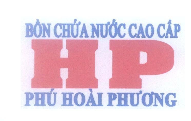 Mẫu nhãn hiệu HP Phú Hoài Phương Bồn Chứa Nước Cao Cấp Phú