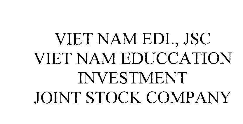 Mẫu nhãn hiệu VIET NAM EDI., JSC VIET NAM EDUCCATION INVESTMENT JOINT STOCK COMPANY