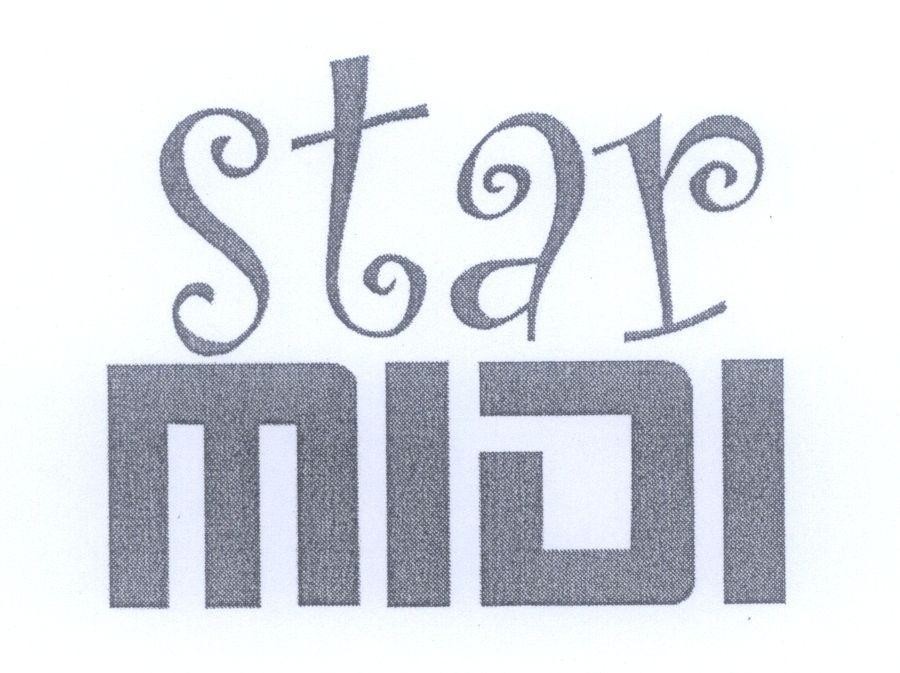 Mẫu nhãn hiệu Star MIDI