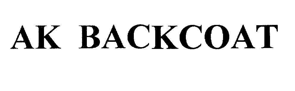 Mẫu nhãn hiệu AK BACKCOAT