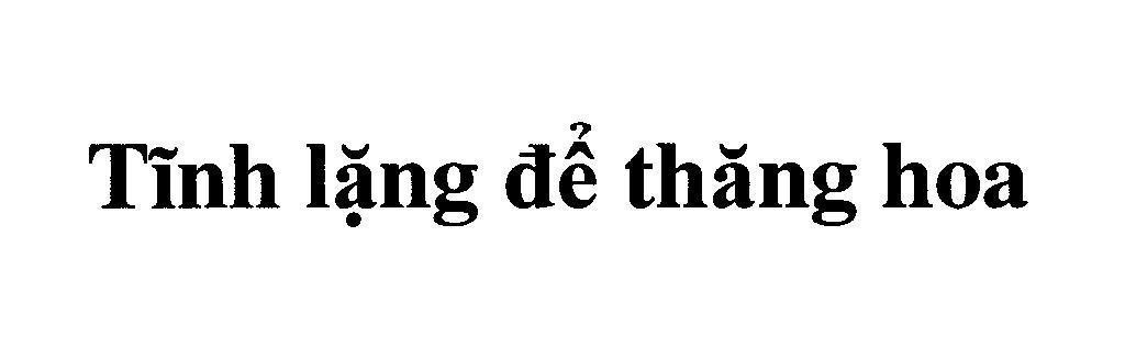 Mẫu nhãn hiệu Tĩnh lặng để thăng hoa