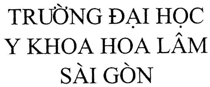 Mẫu nhãn hiệu Trường Đại Học Y Khoa Hoa Lâm Sài Gòn