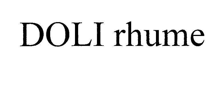 Mẫu nhãn hiệu DOLI rhume