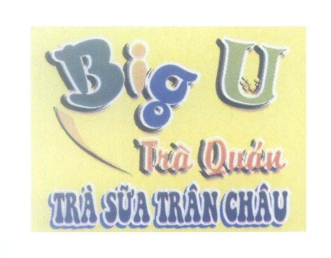 Mẫu nhãn hiệu big U Trà Quán Trà Sữa Trân Châu