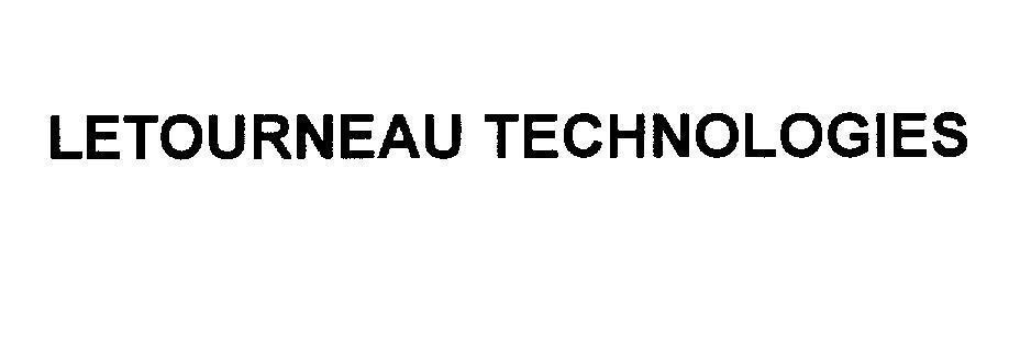 Mẫu nhãn hiệu LETOURNEAU TECHNOLOGIES