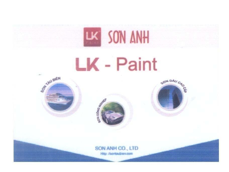 Mẫu nhãn hiệu LK-Paint Sơn Anh sơn tàu biển sơn công nghiệp sơn dầu cao câp
