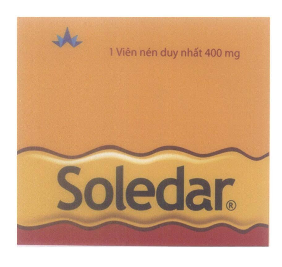 Mẫu nhãn hiệu Soledar 1 Viên nén duy nhất 400mg