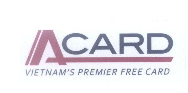 Mẫu nhãn hiệu ACARD A CARD VIETNAM'S PREMIER FREE CARD