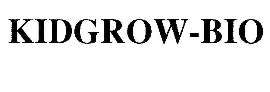 Mẫu nhãn hiệu KIDGROW - BIO
