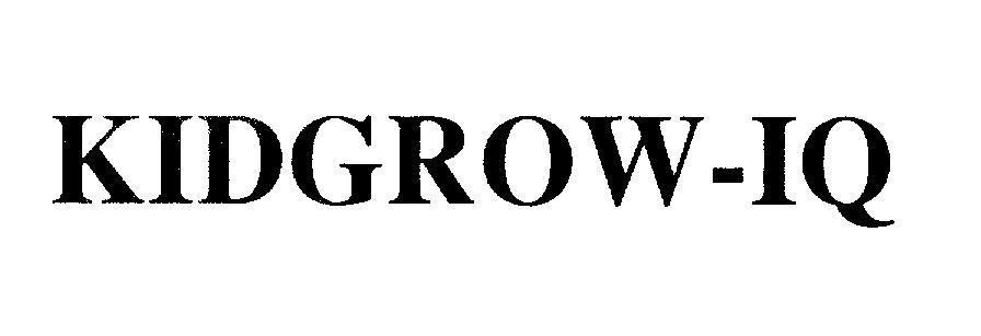 Mẫu nhãn hiệu KIDGROW - IQ