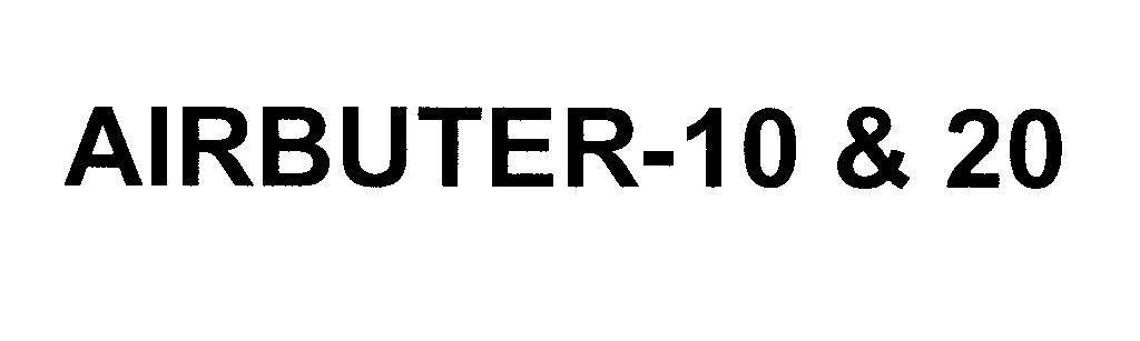 Mẫu nhãn hiệu AIRBUTER-10 & 20