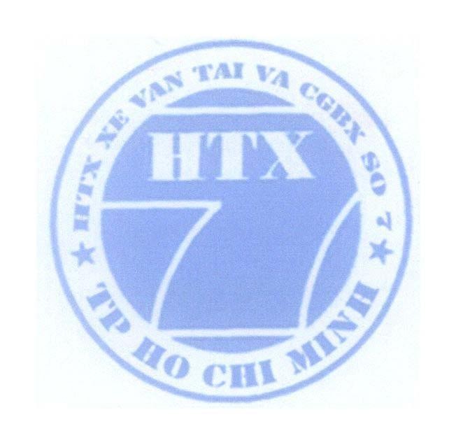 Mẫu nhãn hiệu HTX XE VAN TAI Và CGBX SO 7 TP HO CHI MINH 7