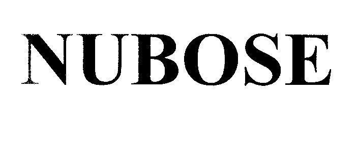 Mẫu nhãn hiệu NUBOSE