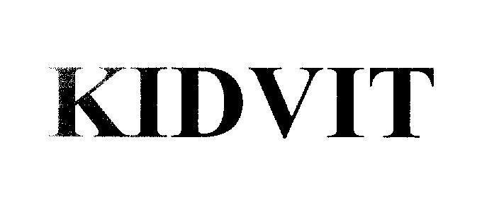 Mẫu nhãn hiệu KIDVIT