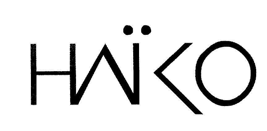 Mẫu nhãn hiệu HAIKO HAKO