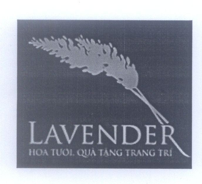 Mẫu nhãn hiệu LAVENDER Hoa Tươi, Quà Tặng Trang Trí