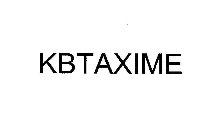 Mẫu nhãn hiệu KBTAXIME