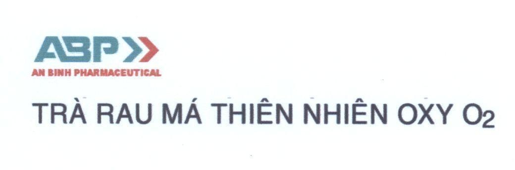 Mẫu nhãn hiệu ABP AN BINH Pharmaceutical Trà rau má thiên nhiên OXY O2